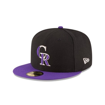 Sapca New Era Colorado Rockies MLB Authentic Collection 59FIFTY Fitted - Negrii